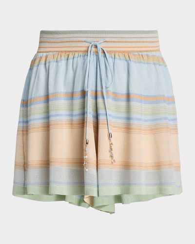 Zimmermann Indra Striped Shorts