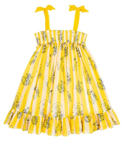 Zimmermann Kids Zimmermann Kids Alight striped cotton dress