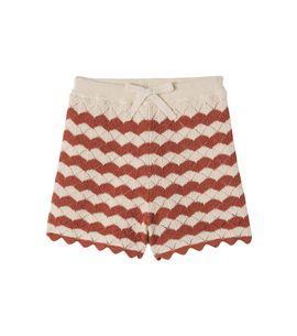 Zimmermann Kids Zimmermann Kids Aster cotton and linen-blend shorts