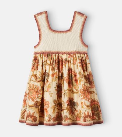 Zimmermann Kids Zimmermann Kids Aster crochet paisley cotton-blend dress