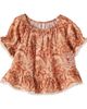 Zimmermann Kids Zimmermann Kids Aster floral lace-trimmed cotton top - 1