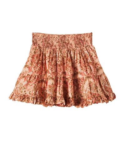 Zimmermann Kids Zimmermann Kids Aster floral shirred cotton skirt