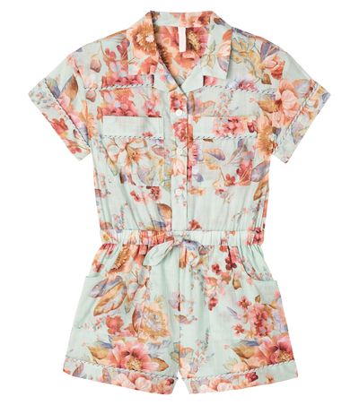 Zimmermann Kids Zimmermann Kids Awaken floral cotton romper