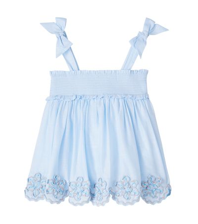 Zimmermann Kids Zimmermann Kids Cascadian shirred cotton top