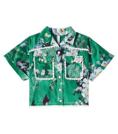 Zimmermann Kids Zimmermann Kids Everley cotton shirt