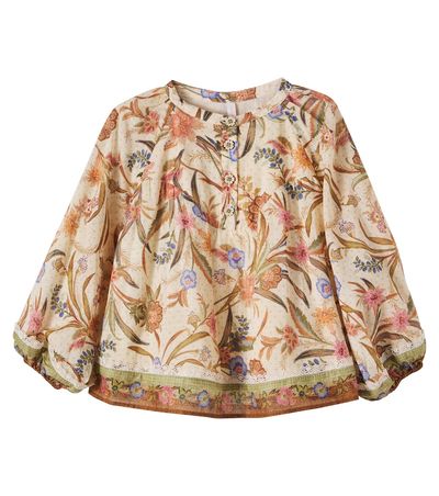 Zimmermann Kids Zimmermann Kids Indra floral cotton blouse