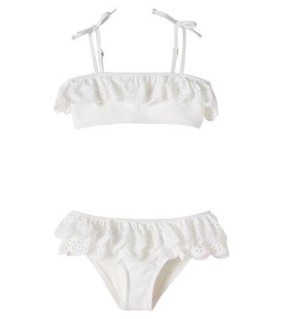 Zimmermann Kids Zimmermann Kids Indra floral scalloped bikini