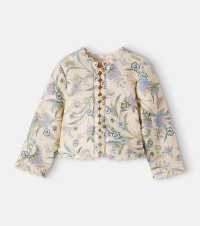Zimmermann Kids Zimmermann Kids Indra floral scalloped cotton jacket