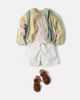 Zimmermann Kids Zimmermann Kids Indra striped crochet cotton cardigan - 2