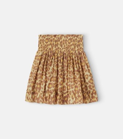Zimmermann Kids Zimmermann Kids Patience leopard-print cotton skirt
