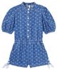 Zimmermann Kids Zimmermann Kids Printed denim playsuit - 1