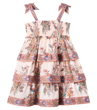 Zimmermann Kids Zimmermann Kids Rhiannon printed shirred cotton dress
