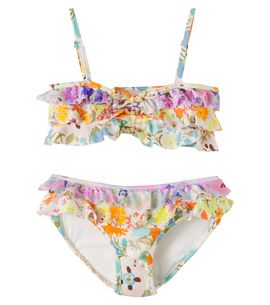 Zimmermann Kids Zimmermann Kids Solstice floral ruffled bikini