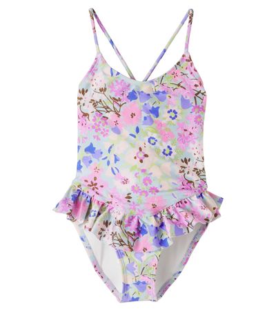 Zimmermann Kids Zimmermann Kids Solstice floral ruffled swimsuit