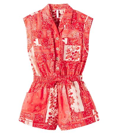 Zimmermann Kids Zimmermann Kids Tutina paisley cotton playsuit