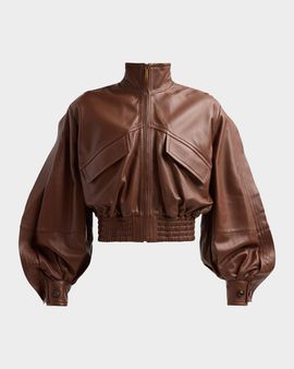 Zimmermann Kindred Spirit Luna Leather Bomber Jacket