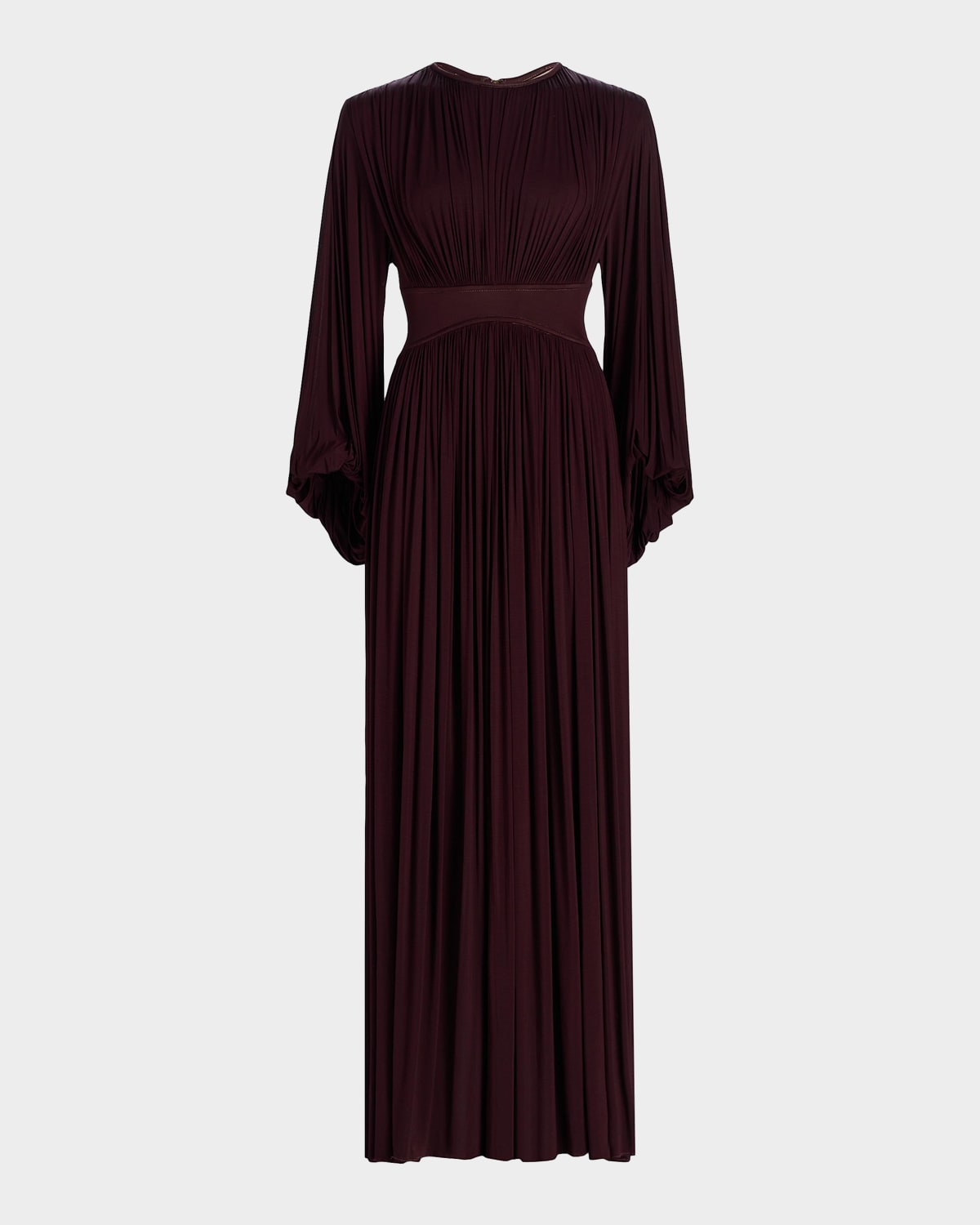 Zimmermann Luna Billow Pleated Maxi Dress