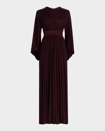 Zimmermann Luna Billow Pleated Maxi Dress