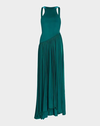 Zimmermann Luna Jersey Asymmetric Maxi Dress