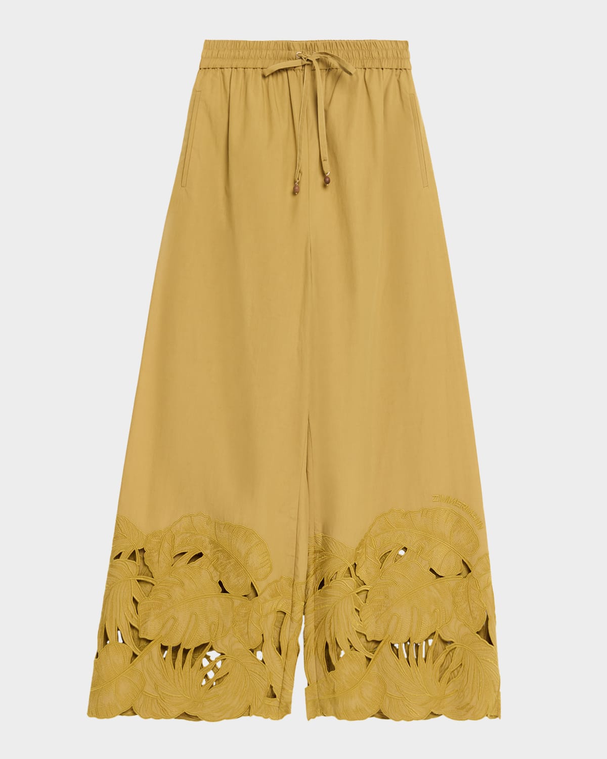 Zimmermann Mahon Embroidered Cotton Pants