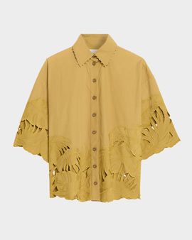 Zimmermann Mahon Embroidered Cotton Shirt