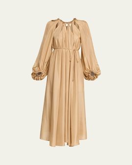 Zimmermann Mahon Silk Chain Maxi Dress