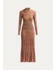 Zimmermann Mouline Rib-Knit Polo Midi Dress - 1