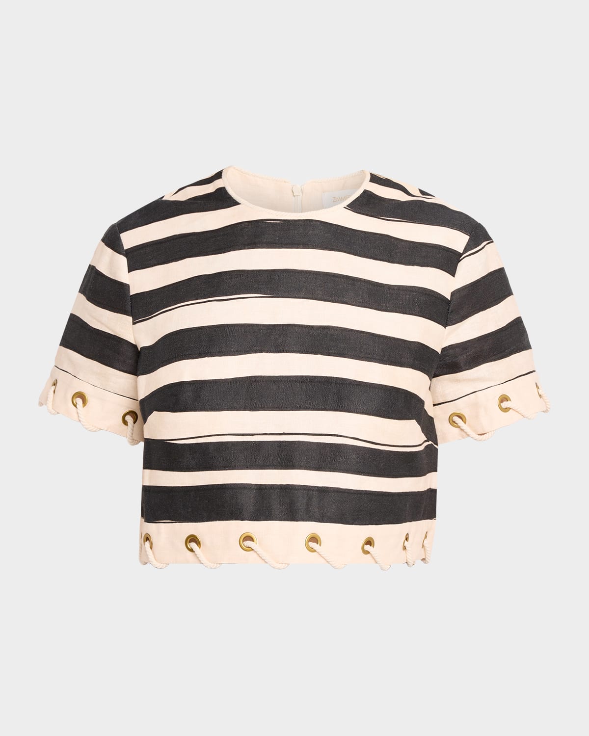 Zimmermann Rebellion Stripe Rope Crop Top