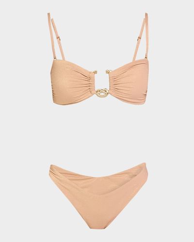 Zimmermann Solstice Metallic Two-Piece Swimsuit