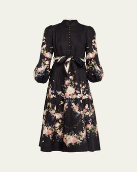 Zimmermann Valiant Buttoned Midi Dress