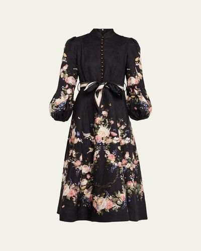 Zimmermann Valiant Buttoned Midi Dress