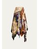 Zimmermann Valiant Draped Silk Scarf Skirt - 1