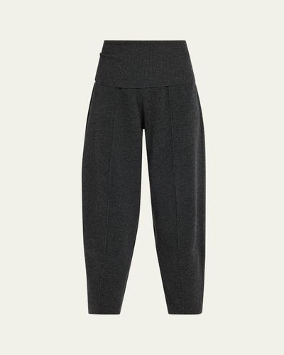 Zimmermann Valiant Knit Barrel-Leg Pants