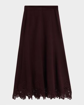 Zimmermann Valiant Merino Wool Midi Skirt