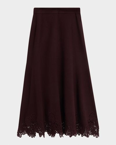 Zimmermann Valiant Merino Wool Midi Skirt