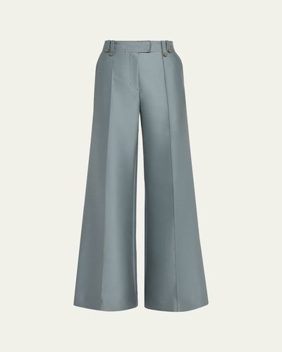 Zimmermann Valiant Structured Wide Flared Pants