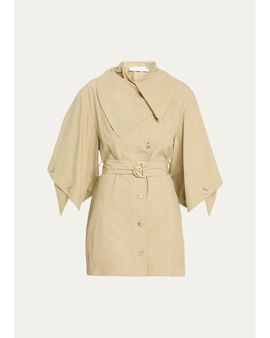 Zimmermann Valiant Utility Cotton Belted Mini Dress