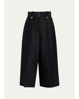 Zimmermann Valiant Wool-Silk Culottes
