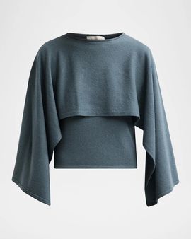 Zimmermann Valiant Wool Draped Sweater