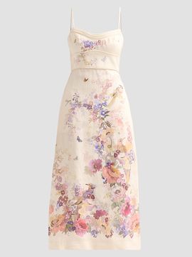 Zimmermann Women's Alchemy Linen Midi Dress