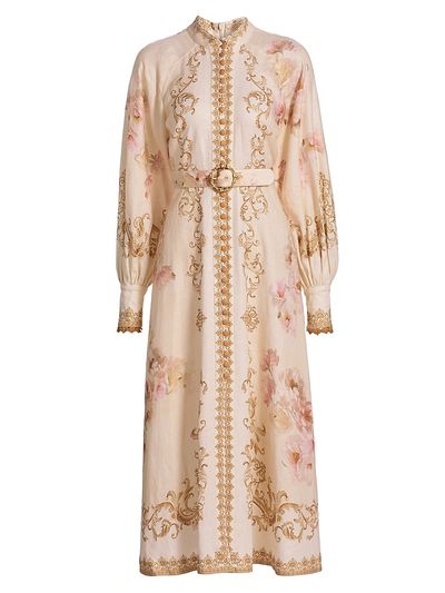 Zimmermann Women's Ascension Plunge Midi-Dress
