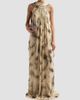 Zimmermann Women's Ascent Burnout Feather Halterneck Gown - 2