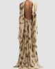 Zimmermann Women's Ascent Burnout Feather Halterneck Gown - 3