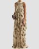 Zimmermann Women's Ascent Burnout Feather Halterneck Gown - 4