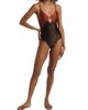 Zimmermann Women's Aster Diamond Wire One-Piece Swimsuit - 2