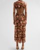 Zimmermann Women's Aster Floral Cut Out Midi Dress - 3