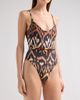 Zimmermann Women's Aster Ikat-Inspired Scoopneck One-Piece Swimsuit - 5
