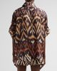 Zimmermann Women's Aster Silk Ikat-Inspired Shirt - 3