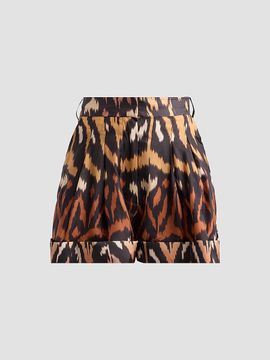 Zimmermann Women's Aster Silk Ikat-Inspired Shorts