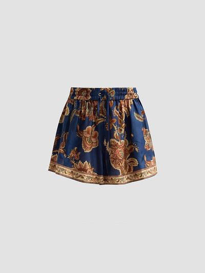 Zimmermann Women's Aster Silk Relaxed Shorts